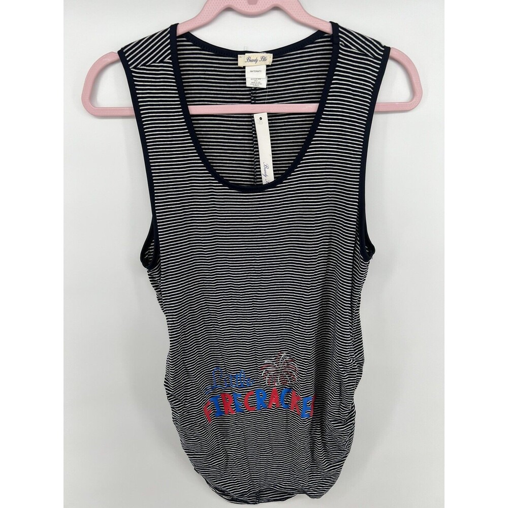 Brandy Blu Maternity All American Little Firecracker 4th Of July Size XL